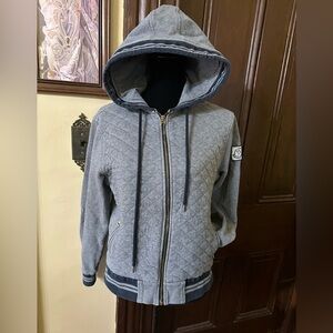 SOLD Moncler Quilted Gamme Blue Hoodie